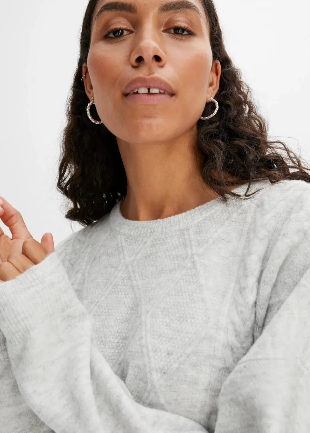 Online Oversize-Pullover mit Zopfmuster Damen Bekleidung·Umstandsmode|Bekleidung·Jeans