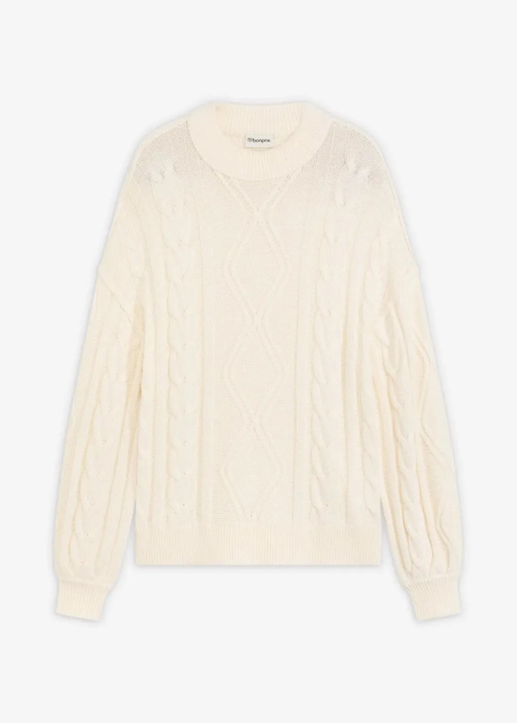 Hot Oversize-Pullover mit Zopfmuster Damen Strickmode|Pullover & Strickjacken