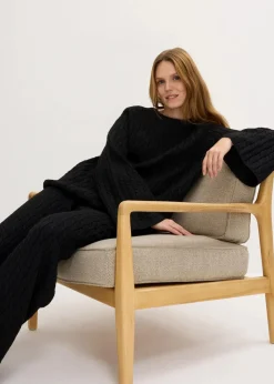 Damen bonprix Bekleidung·Umstandsmode|Bekleidung·Jeans|Oversize-Pullover mit Zopfmuster