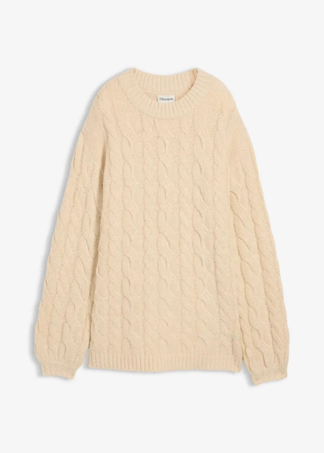 Damen bonprix Bekleidung·Umstandsmode|Bekleidung·Jeans|Oversize-Pullover mit Zopfmuster