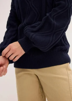 Oversize-Pullover mit Zopfmuster Damen Pullover & Strickjacken|Strickmode