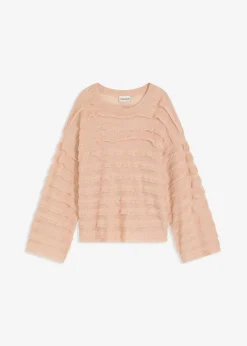 Oversize-Pullover, semi-transparent Damen Bekleidung·Umstandsmode|Strickmode