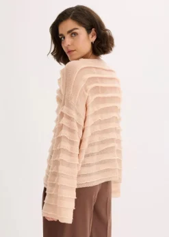 Oversize-Pullover, semi-transparent Damen Bekleidung·Umstandsmode|Strickmode