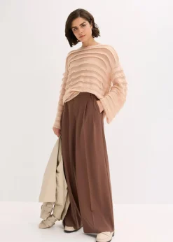 Oversize-Pullover, semi-transparent Damen Bekleidung·Umstandsmode|Strickmode
