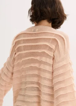 Oversize-Pullover, semi-transparent Damen Bekleidung·Umstandsmode|Strickmode