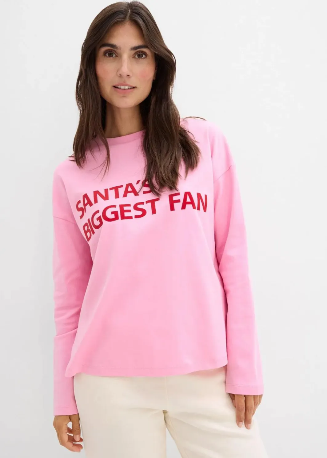 Damen bonprix Zweiteiler & Sets|Shirts & Tops|Oversize-Shirt aus Baumwolle