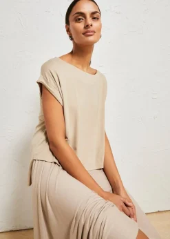 Damen bonprix Shirts & Tops|Oversize-Shirt aus fließender Viskose