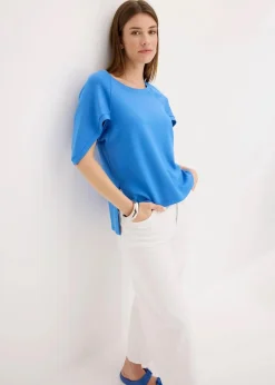 Clearance Oversize-Shirt aus fließendem Viskose-Mix Damen Shirts & Tops