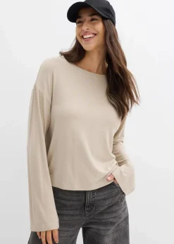 Oversize-Shirt aus fließendem Viskose-Elasthan-Mix Damen Shirts & Tops