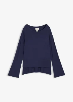 New Oversize-Shirt aus fließendem Viskose-Elasthan-Mix Damen Shirts & Tops