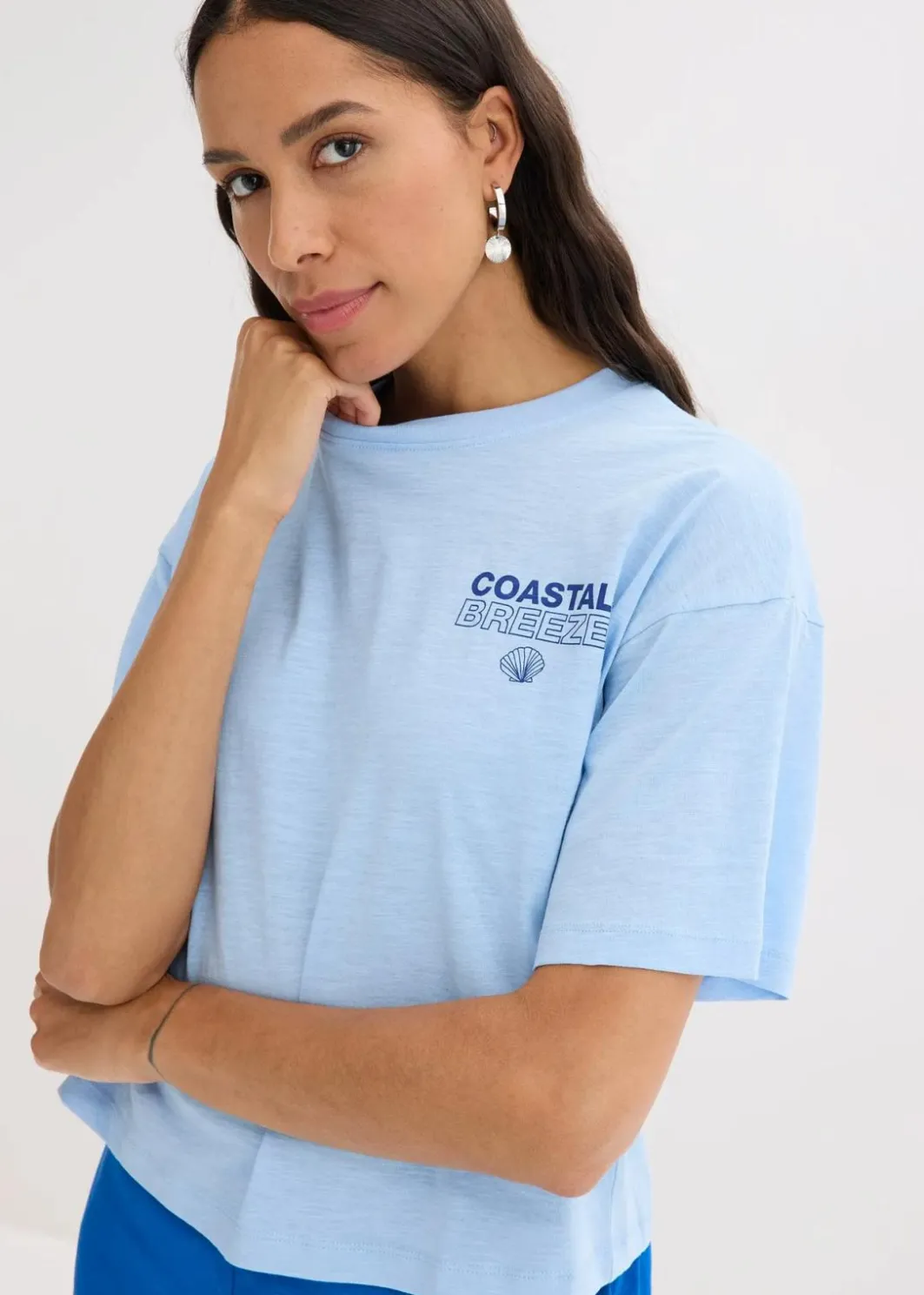 Discount Oversize-Shirt aus reiner Bio-Baumwolle Damen Shirts & Tops|Nachhaltigere Materialien