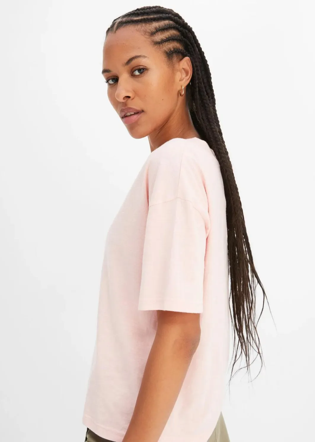 Damen bonprix Shirts & Tops|Nachhaltigere Materialien|Oversize-Shirt aus reiner Bio-Baumwolle