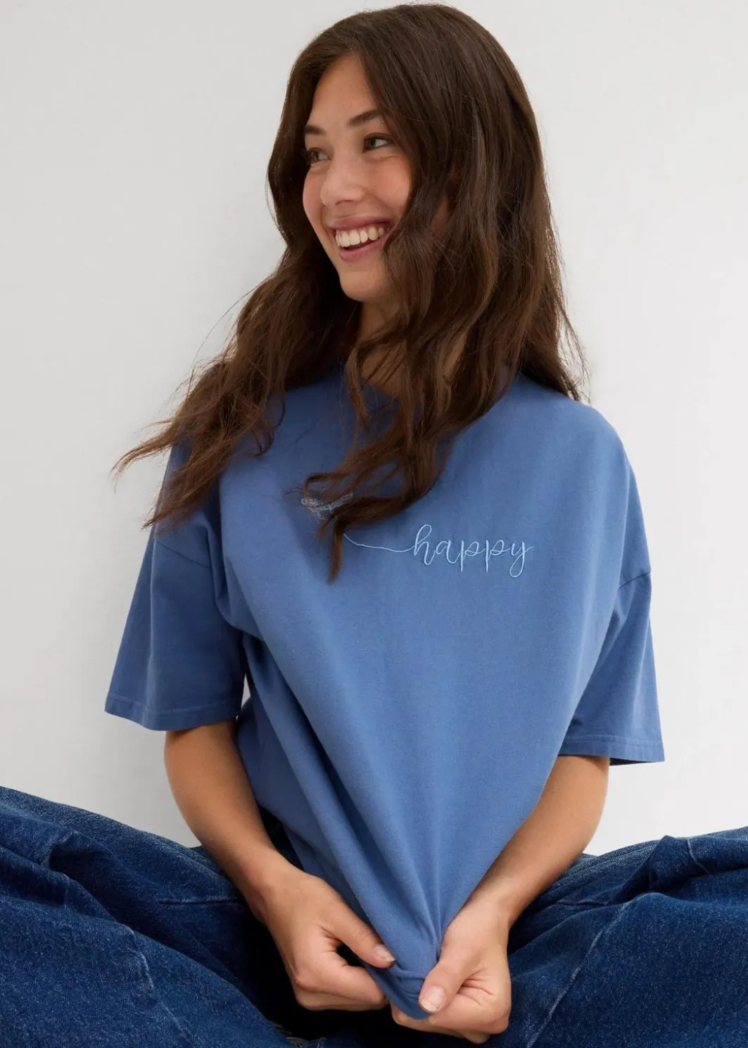 Outlet Oversize-Shirt aus reiner Bio-Baumwolle Damen Nachhaltigere Materialien|Shirts & Tops