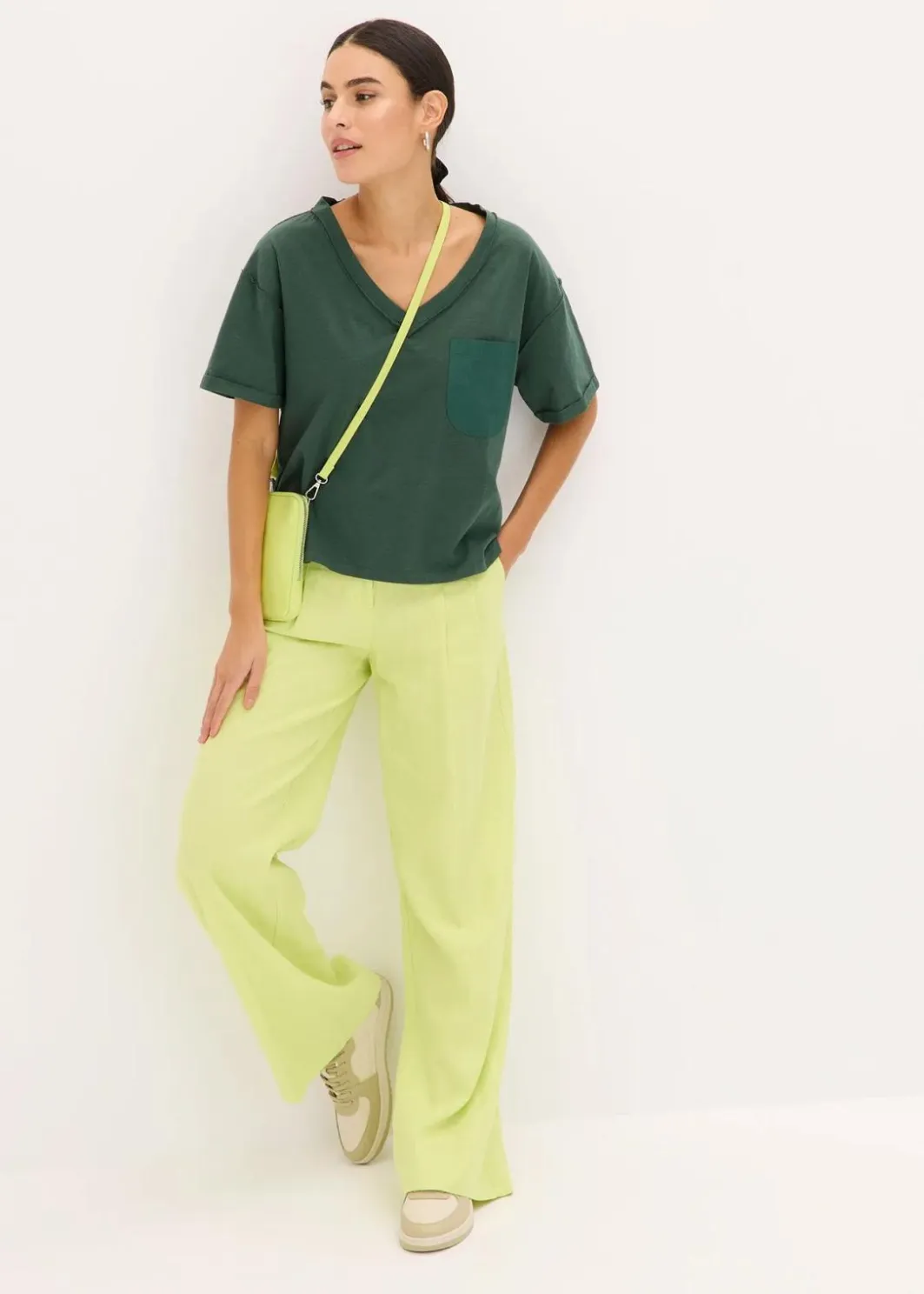 Damen bonprix Shirts & Tops|Oversize-Shirt aus reiner Baumwolle