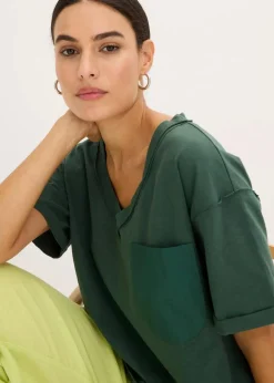 Damen bonprix Shirts & Tops|Oversize-Shirt aus reiner Baumwolle