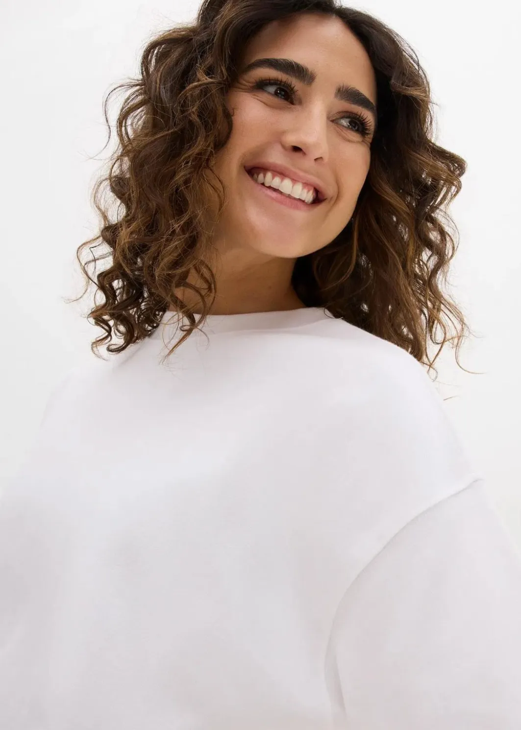 Damen bonprix Nachhaltigere Materialien|Shirts & Tops|Oversize-Shirt aus reiner schwerer Bio-Baumwolle