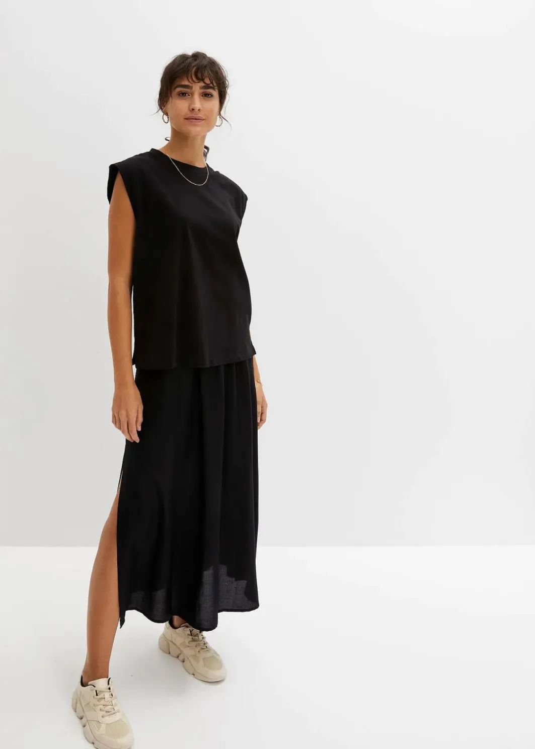 Damen bonprix Nachhaltigere Materialien|Shirts & Tops|Oversize-Shirt aus reiner Bio-Baumwolle