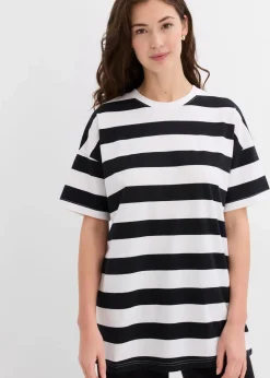 Damen bonprix Nachhaltigere Materialien|Shirts & Tops|Oversize-Shirt aus reiner Bio-Baumwolle