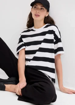 Damen bonprix Nachhaltigere Materialien|Shirts & Tops|Oversize-Shirt aus reiner Bio-Baumwolle