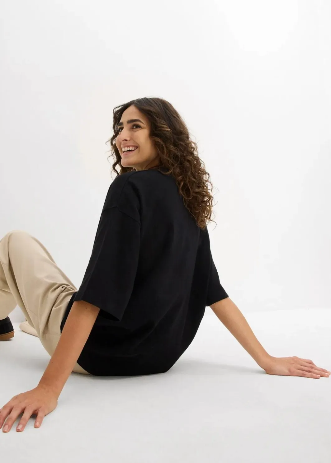 Online Oversize-Shirt aus reiner schwerer Bio-Baumwolle Damen Nachhaltigere Materialien|Shirts & Tops