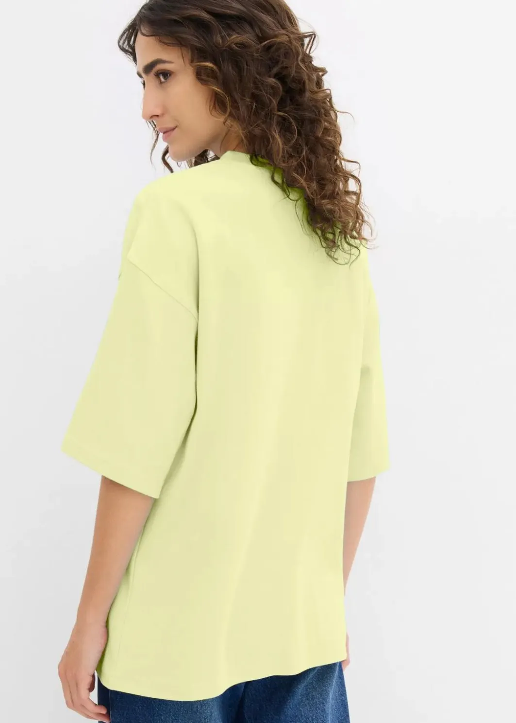Damen bonprix Nachhaltigere Materialien|Shirts & Tops|Oversize-Shirt aus reiner schwerer Bio-Baumwolle