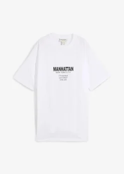Damen bonprix Nachhaltigere Materialien|Shirts & Tops|Oversize-Shirt aus reiner Bio-Baumwolle