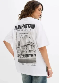 Damen bonprix Nachhaltigere Materialien|Shirts & Tops|Oversize-Shirt aus reiner Bio-Baumwolle