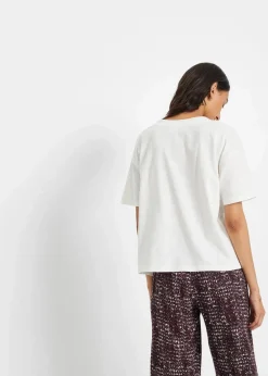 Damen bonprix Nachhaltigere Materialien|Shirts & Tops|Oversize-Shirt aus reiner Bio-Baumwolle