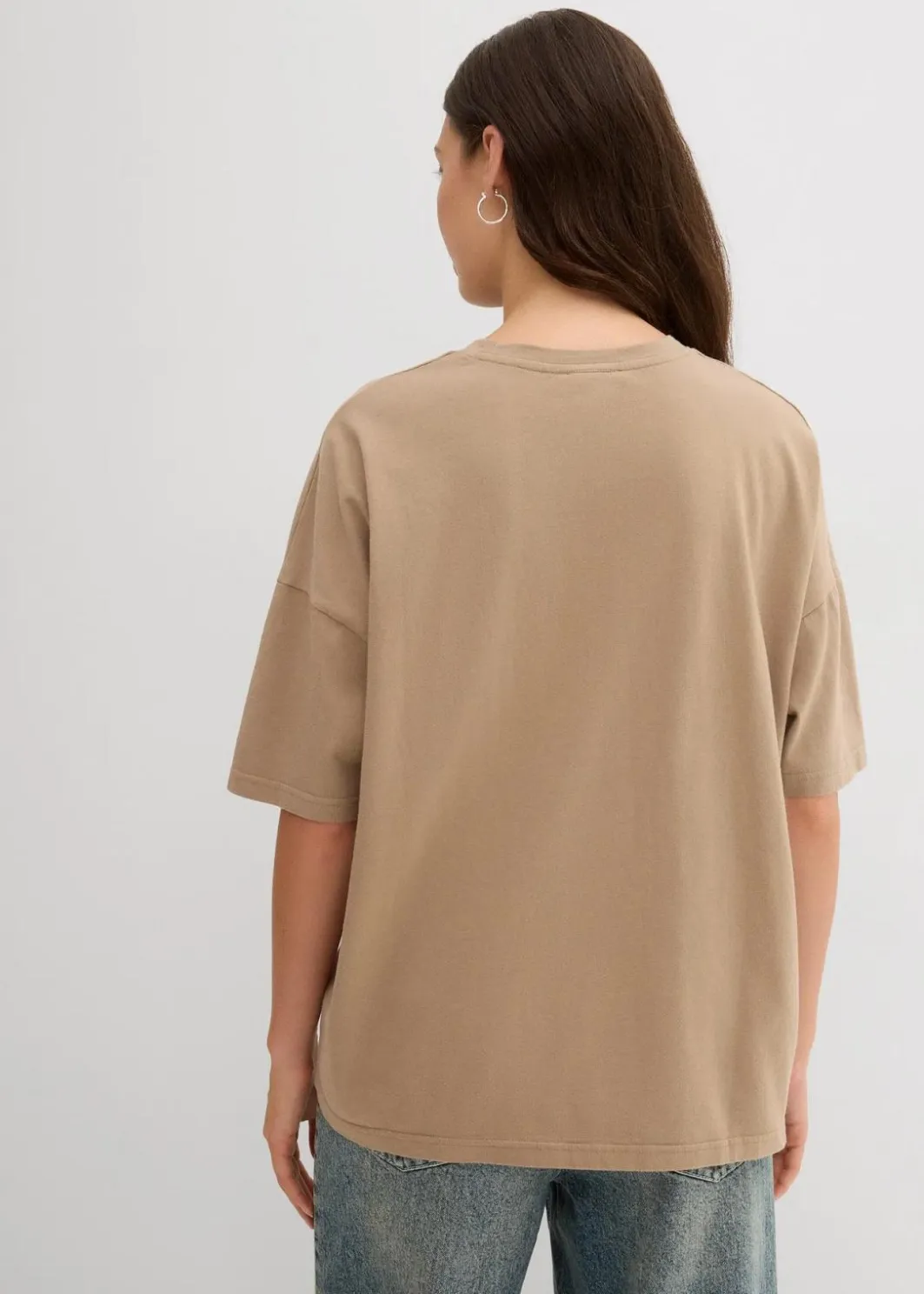 Damen bonprix Shirts & Tops|Nachhaltigere Materialien|Oversize-Shirt aus reiner Bio-Baumwolle