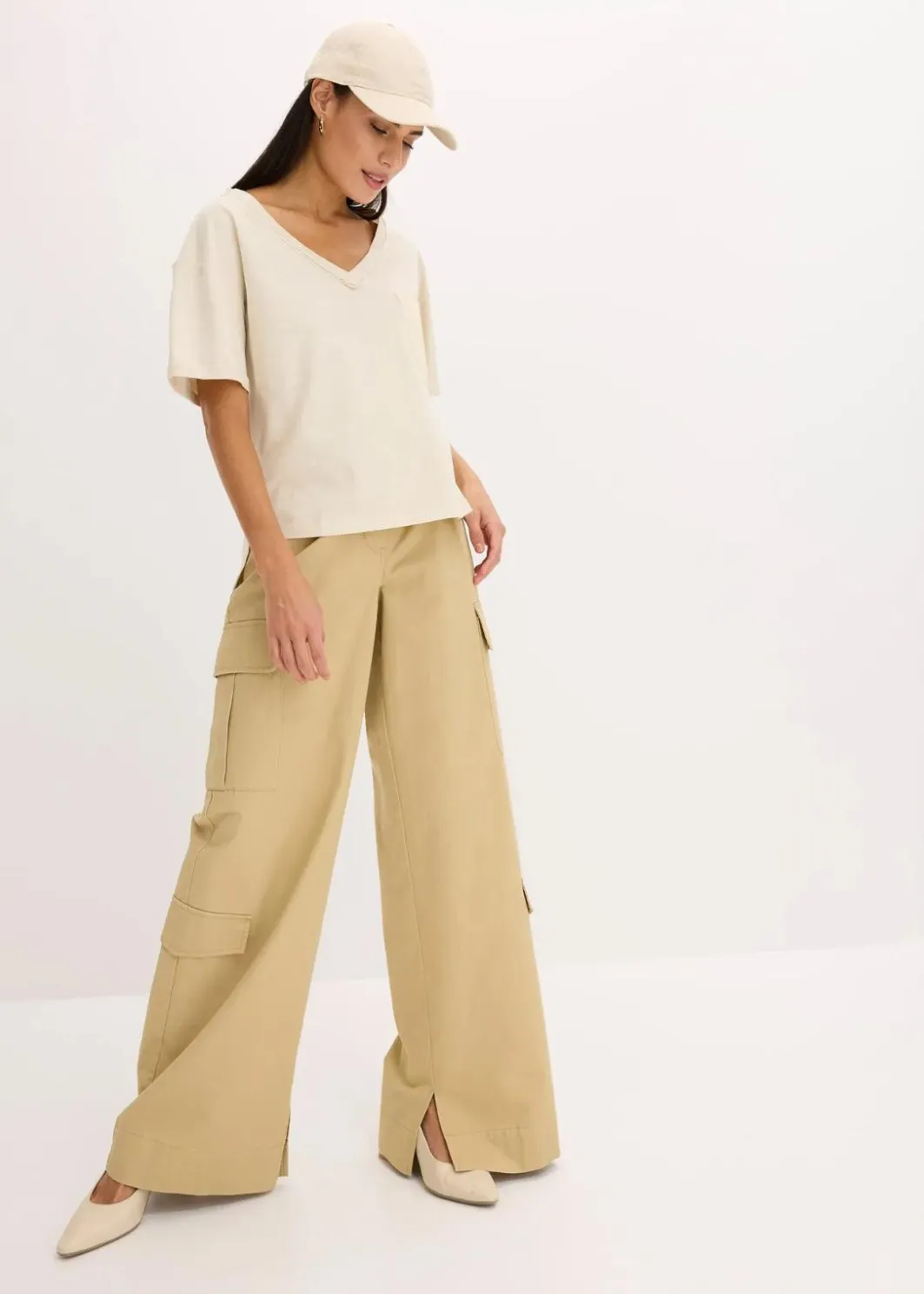 Damen bonprix Shirts & Tops|Oversize-Shirt aus reiner Baumwolle