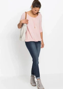 Damen bonprix Shirts & Tops|Oversize-Shirt aus Viskose-Mix