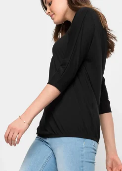 Damen bonprix Shirts & Tops|Oversize-Shirt aus Viskose-Mix