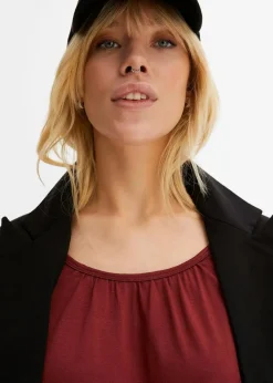 Damen bonprix Shirts & Tops|Oversize-Shirt aus Viskose-Mix