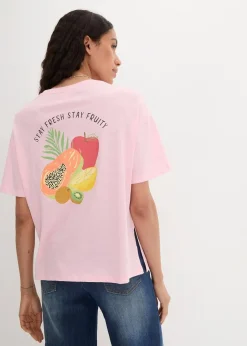 Discount Oversize-Shirt mit Druck Damen Nachhaltigere Materialien|Shirts & Tops