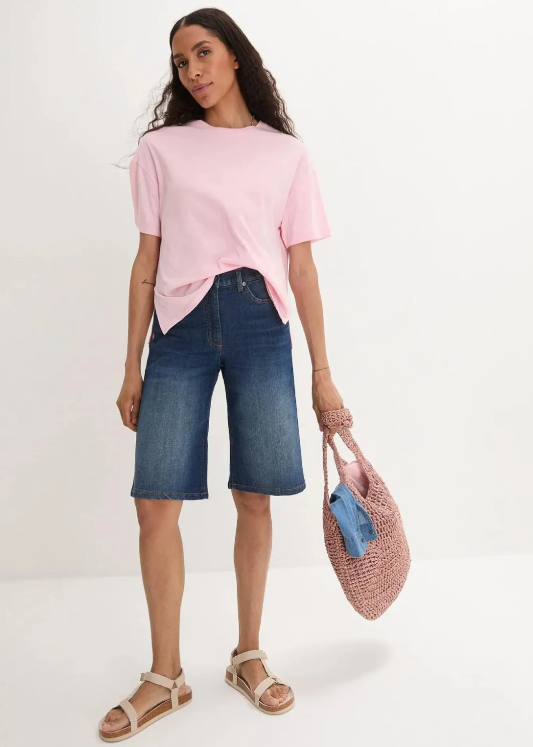 Discount Oversize-Shirt mit Druck Damen Nachhaltigere Materialien|Shirts & Tops