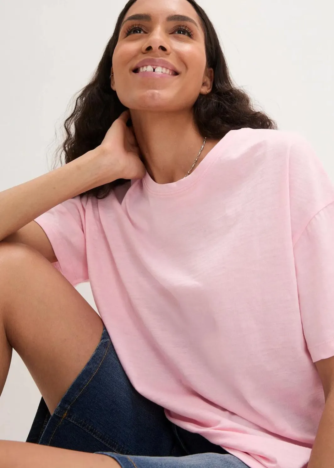 Discount Oversize-Shirt mit Druck Damen Nachhaltigere Materialien|Shirts & Tops