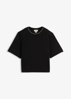 Best Oversize-Shirt mit Perlenbesatz Damen Shirts & Tops|Nachhaltigere Materialien