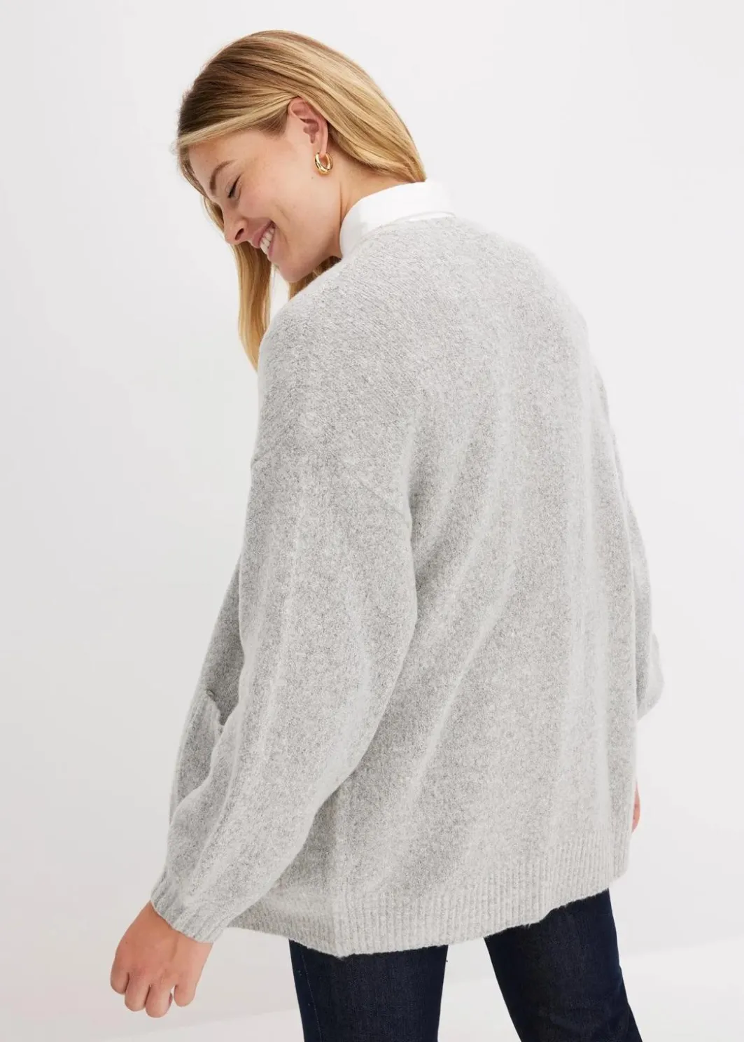 Damen bonprix Bekleidung·Jeans|Pullover & Strickjacken|Oversize-Strickjacke