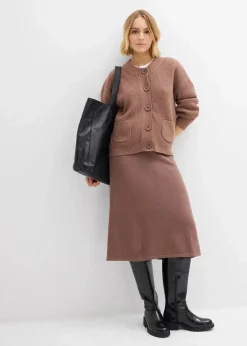 Clearance Oversize-Strickjacke Damen Bekleidung·Umstandsmode|Strickmode