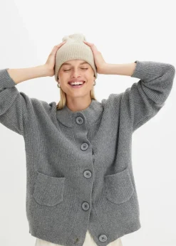 Damen bonprix Pullover & Strickjacken|Bekleidung·Jeans|Oversize-Strickjacke