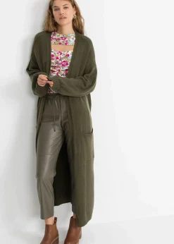 Damen bonprix Bekleidung·Umstandsmode|Bekleidung·Jeans|Oversize-Strickjacke in Midilänge