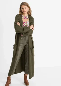 Damen bonprix Bekleidung·Umstandsmode|Bekleidung·Jeans|Oversize-Strickjacke in Midilänge