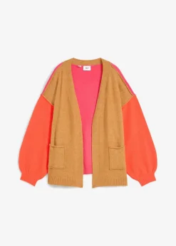 Sale Oversize-Strickjacke mit Color-Blocking Damen Bekleidung·Umstandsmode|Bekleidung·Jeans
