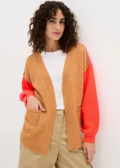 Sale Oversize-Strickjacke mit Color-Blocking Damen Bekleidung·Umstandsmode|Bekleidung·Jeans
