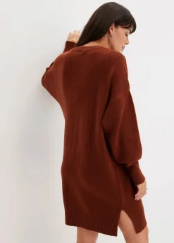 Damen bonprix Kleider|Nachhaltigere Materialien|Oversize-Strickkleid