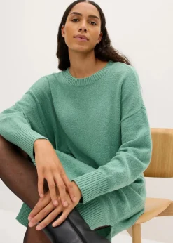 Damen bonprix Bekleidung·Pullover & Strickjacken|Nachhaltigere Materialien|Oversize-Strickkleid