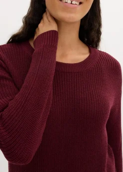 Sale Oversize-Strickkleid aus Rippstrick Damen Bekleidung·Umstandsmode|Strickmode