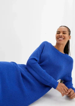 New Oversize-Strickkleid aus Rippstrick Damen Bekleidung·Umstandsmode|Strickmode