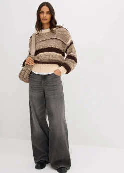 Damen bonprix Bekleidung·Umstandsmode|Bekleidung·Jeans|Oversize-Strickpullover