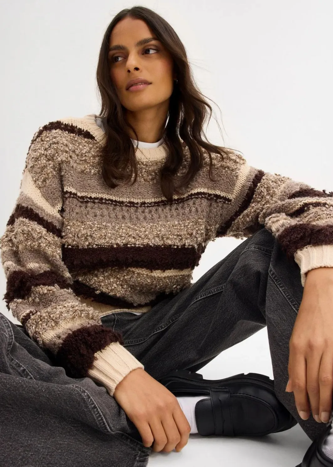 Damen bonprix Bekleidung·Umstandsmode|Bekleidung·Jeans|Oversize-Strickpullover